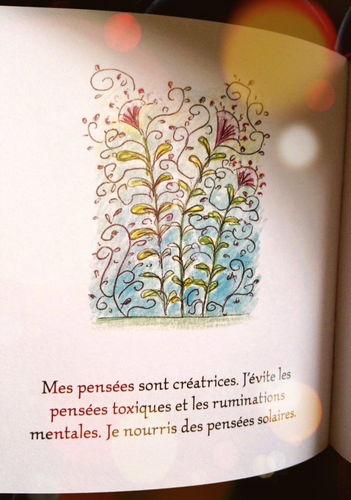 Un exemple d'illustration et de phrase inspirante